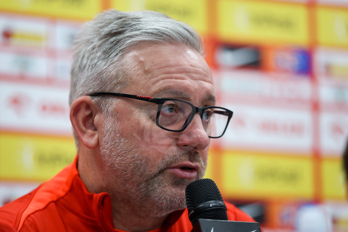 Piłka Nożna: Polish National Team Under 21. Press conference before Poland - Armenia. - Agencja Fotograficzna